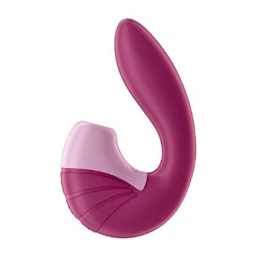 Imagem de Vibrador Rabbit SF Supernova – Dupla Estimulação – Air Pulse no Clitóris + Vibração no Ponto G – Flexível – 2 Motores Independentes – 11 Intensidades – 10 Modos – Impermeável (IPX7) – Silicone Médico – Recarregável (Rosa)