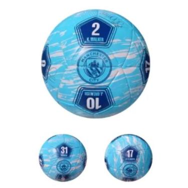 Imagem de Bola de futebol pvc / pu numero 5 assinaturas manchester city - Maccab
