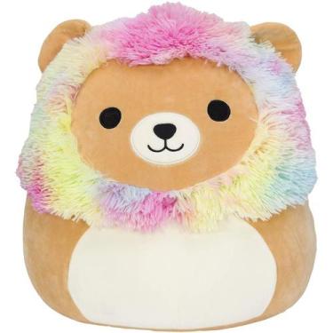 Imagem de Boneco de brinquedo de pelúcia Leonard Rainbow Hair Lion 40cm - Yiweis