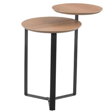 Imagem de Mesa Lateral Dupla Base Preta - Hanover