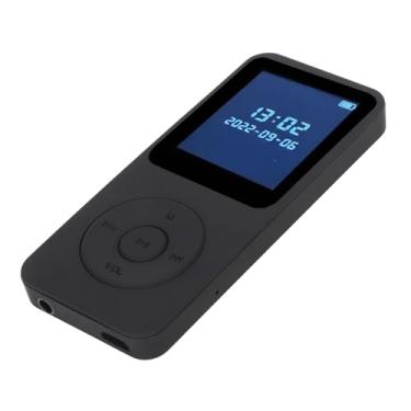 Imagem de Luqeeg MP3 MP4 Player 5.0 Leitor de Música HiFi Portátil Ultrafino para Corrida, Caminhada, Caminhada, Idosos e Crianças, Preto ABSSize 1,77 Polegadas Com Cabo USB (#12)
