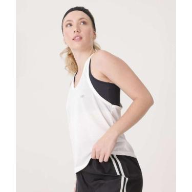 Imagem de Blusa Regata Feminina Fitness Nadador Marisa-52007, Branco, GG