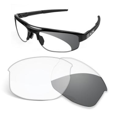 Imagem de Biyxpiv Lentes de substituição de 1,5 mm compatíveis com óculos de sol Oakley Mercenary OO9424 70 mm, antiarranhões e resistentes a impactos, Cinza fotocrômico