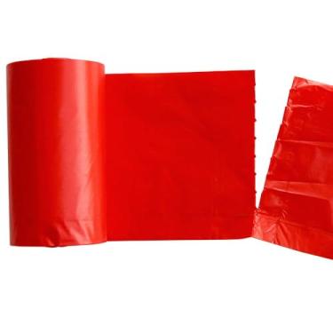 Imagem de Kit Refil Cata Caca Eco Folhas Biodegradáveis | 80 Saquinhos (4 Rolos c/ 20) | Cheirinho de Talco | Espesso e Resistente p/Cães e Gatos.