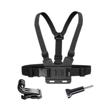 Imagem de Suporte De Peito Ajustável Para Câmeras GoPro Hero 13 12 11 10 9 8 7, 