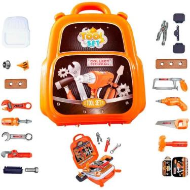 Imagem de Kit Maleta De Ferramentas Infantil 22 Peças Brinquedo Menino - Tools