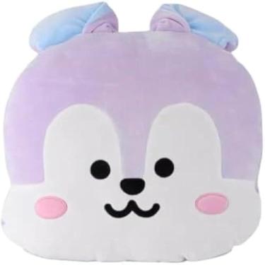 Imagem de Manta aconchegante para crianca com personagens e azul claro, macia