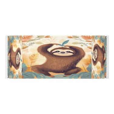 Imagem de Wassud Preguiça fofa (2) capas de lavadora e secadora, protetor de lavadora com sacos de armazenamento, capa de geladeira à prova de poeira com bolsos para lavanderia doméstica, cozinha, 120 x 55 cm