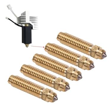 Imagem de AUNMAS Carbono, Aço Endurecido, Bico de Impressora 3D de Latão Substituição do Bico Hotend para PLA, ABS, TPU, PETG, Extrusão Suave de Alta Precisão