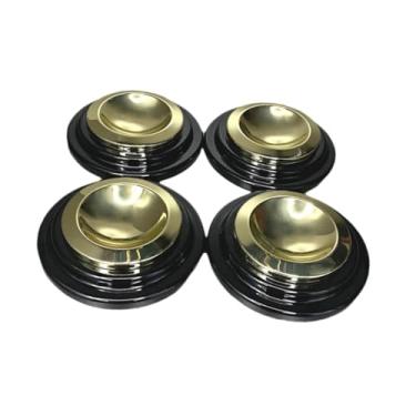 Imagem de JWQFBC Conjunto de 4 Protetores de Rodízios para Piano, Feitos de Metal E Borracha, para Pisos de Madeira Maciça – Protetores de Piso para Piano.