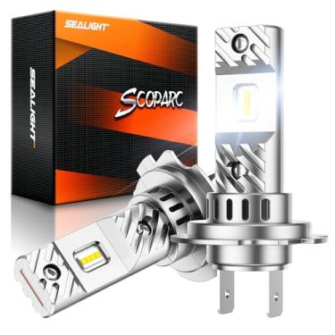 Imagem de SEALIGHT Lâmpadas H7, design 1:1, 6500K, branco frio, super brilhante, S6 H7, sem necessidade de adaptador, sem polaridade, sem fio, 60.000 horas de vida útil, lâmpadas de neblina plug-n-play de 5