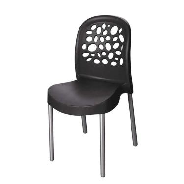 Imagem de Cadeira Deluxe Forte Plástico Preto