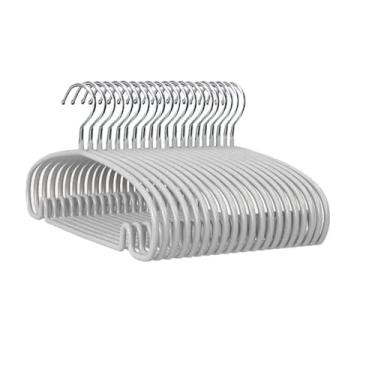 Imagem de Cabide de metal adulto antiderrapante para exibição de roupas para casa cabide de armazenamento de roupas vintage para armário com economia de espaço cabide organizador de pendurar adequado para