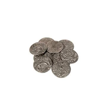Imagem de The Broken Token Prop Coins - 25mm Copper Ancient Celtic Themed Replica Coins Pack of 12, Historical Prop and Novelty Coins