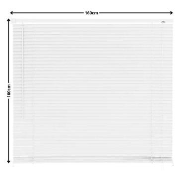 Imagem de Persiana Pvc Horizintal Primafer - Branca Medida 160x160cm