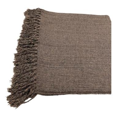 Imagem de Jogo de Passadeira de Cozinha 3 Peças em Tear de Algodão Tapete de Cozinha Antiderrapante para Pia e Porta (MARROM ESCURO-T)