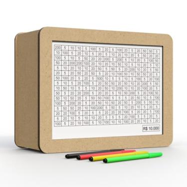 Imagem de Caixinha de Final de Ano Cofre Desafio Dinheiro box Moedas Natal(Desafio 10.000 reais)