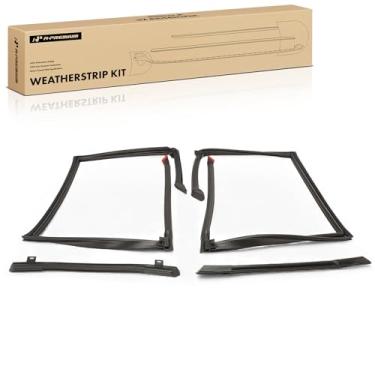 Imagem de A-Premium Kit de decapagem climática de teto e trilho lateral, 4 peças, compatível com Chevrolet Camaro 1982-1992 e Pontiac Firebird 1982-1992, telhado T-Top e trilho lateral