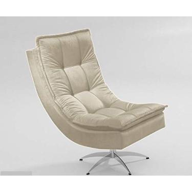 Imagem de Poltrona Nilla Chaise Tecido Liso Cor Bege