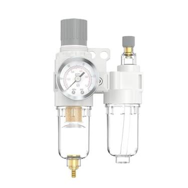 Imagem de 1 peça processador de ar AFR+AF duplex AFC2000 válvula reguladora de pressão de ar + acessórios 8 mm-02 rosca de filtro de separação de água de óleo 1/10.2 cm (AFC2000)