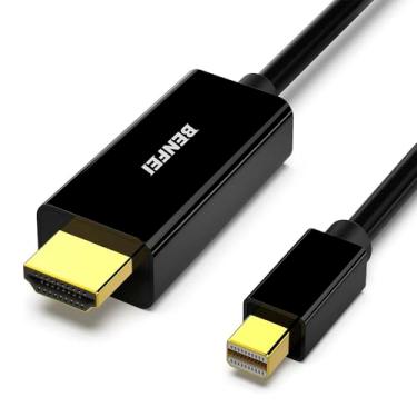 Imagem de Cabo Mini DisplayPort Para HDMI 4K 1,8m, Compatível Com MacBook, iMac, Surface, ThinkPad, Monitor/TV/Projetor, Áudio E Vídeo, Plug And Play, Unidirecional, Mini DP/Thunderbolt 2 Para HDMI