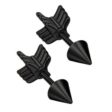 Imagem de AOEDEJ Brincos de ouro 16G para mulheres e homens punk brincos de aço cirúrgico cartilagem concha tragus helix piercing joia, 1.2*6mm, Aço inoxidável, Sem Pedra Preciosa