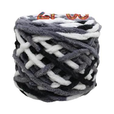 Imagem de Fio De Poliéster Macio E Grosso (2 Peças) Para Tricô Manual, Crochê, C