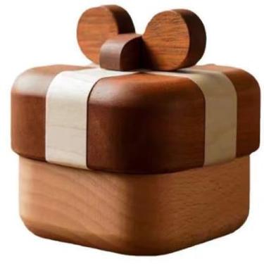 Imagem de YANQINQIN Caixa de joias de madeira - organizador de lembranças para anéis, colares, chaves, tesouros para casamentos, noivados, aniversários para mulheres e homens (A)