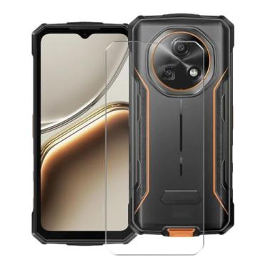 Imagem de HGJTFANY [1 peça] Protetor de tela para Doogee Fire 5 Pro (6,60 polegadas), película de vidro temperado de dureza 9H, altamente transparente, antiarranhões, sem bolhas, para película protetora Doogee