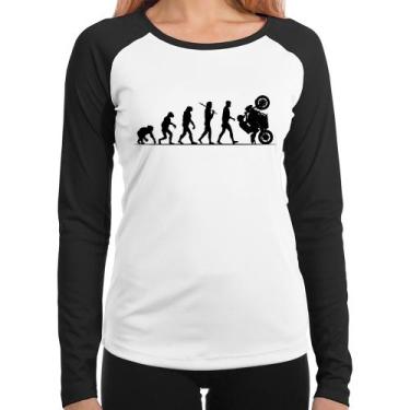 Imagem de Baby Look Raglan Evolução do Grau XJ6 Manga Longa - Foca na Moda, Bran