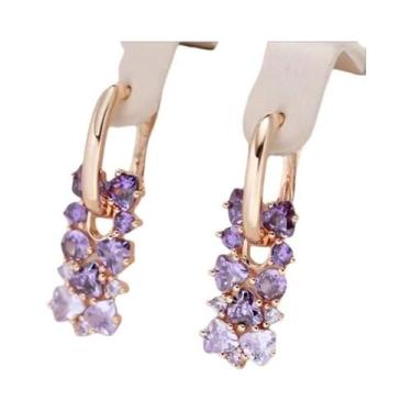 Imagem de Brincos Pendentes Geométricos Femininos Da Moda, Joias Luxuosas E Vers