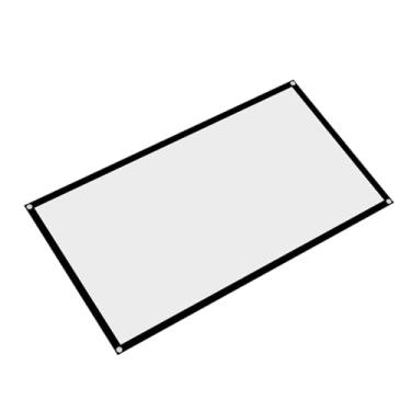 Imagem de Naroote Tela de Projetor Branca Portátil de 16:9 para Filme de Acampamento Ao Ar Livre, 60-120 Polegadas (72 polegadas)