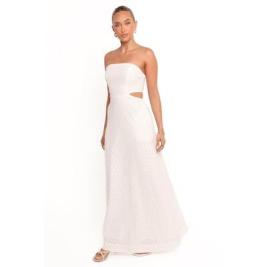 Imagem de Petal & Pup Vestido feminino Laura Midi branco, Branco, P