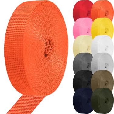 Imagem de YOGHAVRS Correia de correia de polipropileno de 2,5 cm de 3,5 cm para bolsas/cadeira de gramado/alça de bagagem/coleira para animais de estimação/escalada ao ar livre e reparo de equipamentos DIY