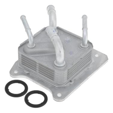 Imagem de REPAIROCK 1 conjunto de refrigerador de óleo do motor para Nissan Rogue 2018-2019 L4 2,5L liga de alumínio tom prata transmissão óleo Cooler Trans Cooler