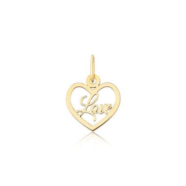 Imagem de Pingente De Ouro Nome Love Amor Jesus Número Letra 10k Pm53 - MAEHLER 