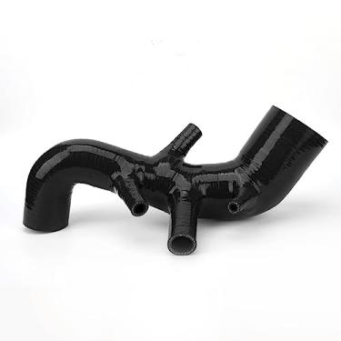Imagem de Tubo de admissão de ar, tubo de mangueira de admissão de motor, mangueira de admissão de silicone, substituição de fluxo de ar aumentado para motor SEAT Leon Cupra R 1.8T AMK BAM (preto)