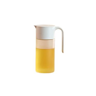 Imagem de Garrafas de óleo de abertura e fechamento automáticos garrafas de óleo de vidro garrafas dispensadoras de azeite de oliva garrafas domésticas de molho de soja e vinagre lecythus (S 450 ml)
