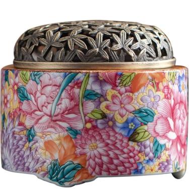 Imagem de Queimador de incenso de cerâmica colorida queimador de aromaterapia doméstico de sândalo suporte de incenso de madeira de ágar queimador de incenso