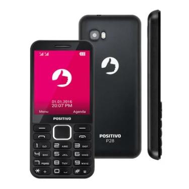 Imagem de Celular Positivo Feature Phone, Preto, Quadriband - P-28-B-I Dual - 11161099