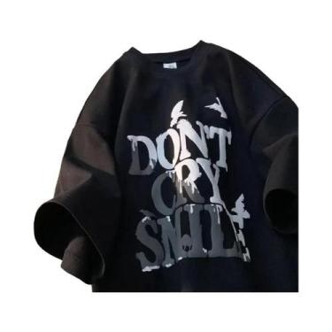 Imagem de Camiseta Casual Masculina 8XL Com Gola Redonda, Manga Curta, Estilo Re