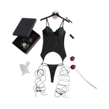 Imagem de Conjunto De Lingerie Sexy Com Decote Profundo AVELINE 2025, Sutiã De L