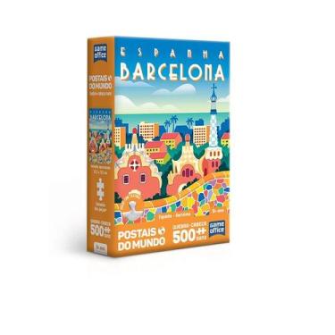 Imagem de Quebra cabeça 500 peças Barcelona - Postais do mundo - Toyster