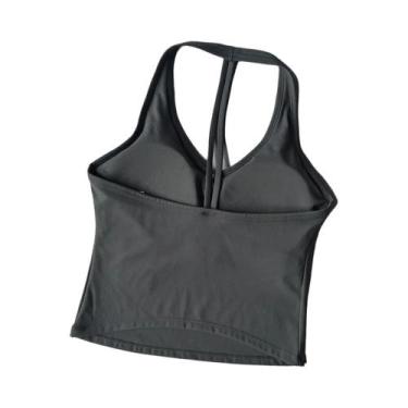 Imagem de Sutiã Esportivo Feminino Sem Costura Com Efeito Push-Up, Respirável E 