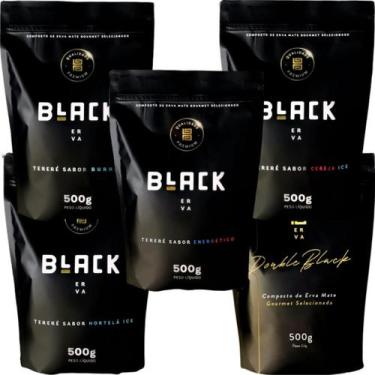 Imagem de KiT Tereré 5 Pacotes Black Erva Mate Personalizado Gourmet Premium Esc