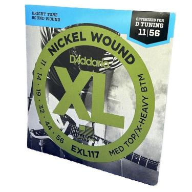 Imagem de Encordoamento Guitarra 11-56 Exl117 D`Addario Nickel Wound