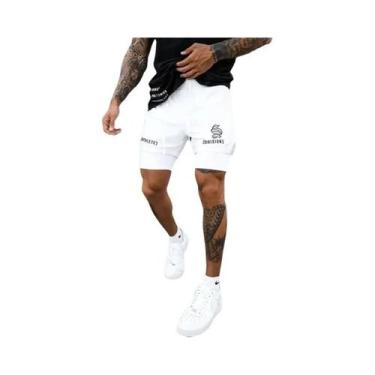 Imagem de Shorts Masculinos De Corrida E Treino 2 Em 1 Com Secagem Rápida E Resp