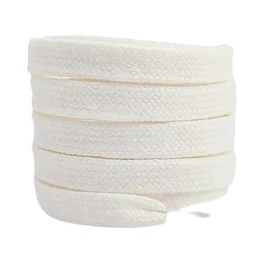 Imagem de Cadarços De Algodão Planos Unissex Para Tênis De Cano Alto AF1 AJ1, Ca