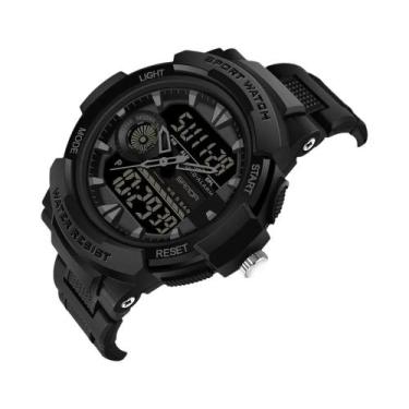 Imagem de Relógio Esportivo De Luxo Masculino Com Duplo Display Quartz Luminoso 