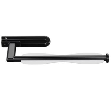 Imagem de zaa Suporte de toalha de papel sob o armário - Suporte de parede preto para toalha de papel, rasgo com uma mão